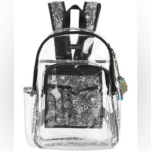 Sakroots Clear Black Accent - Festival Backpack